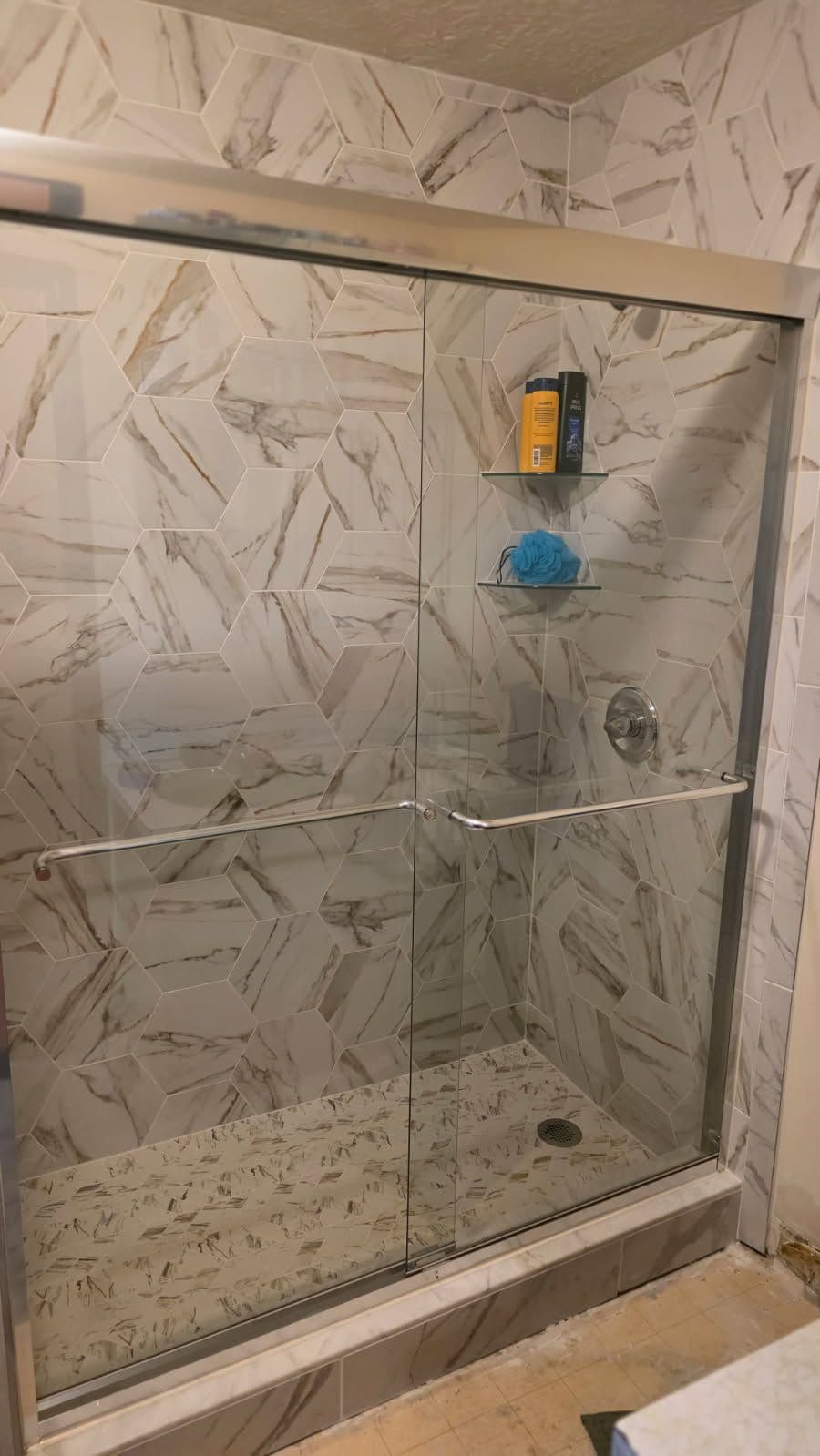 Sleek Shower Renovation by Edson Builders